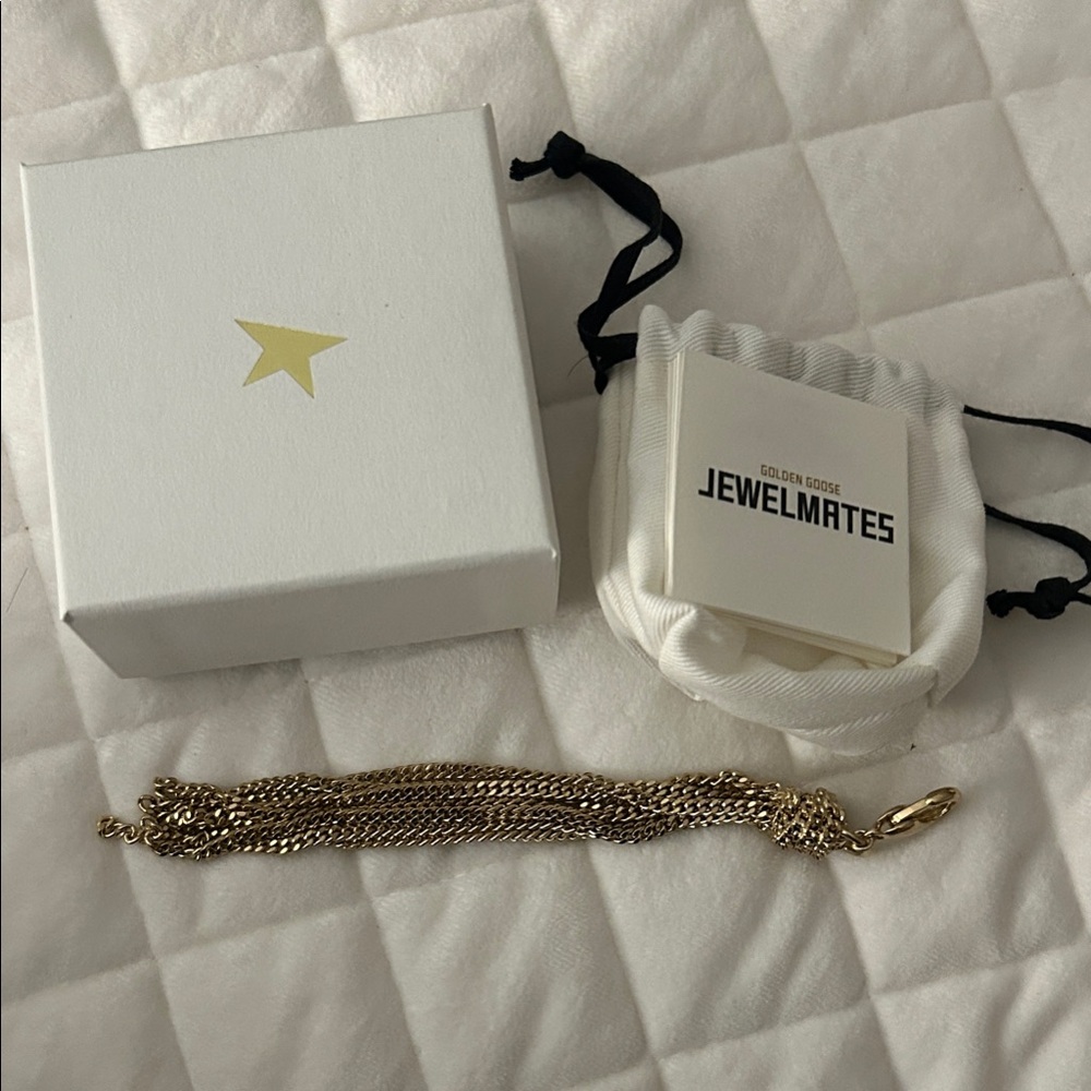 Bag chain in gold-colored brass